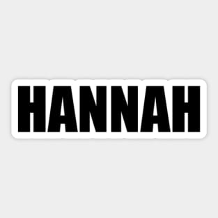 Hannah Sticker